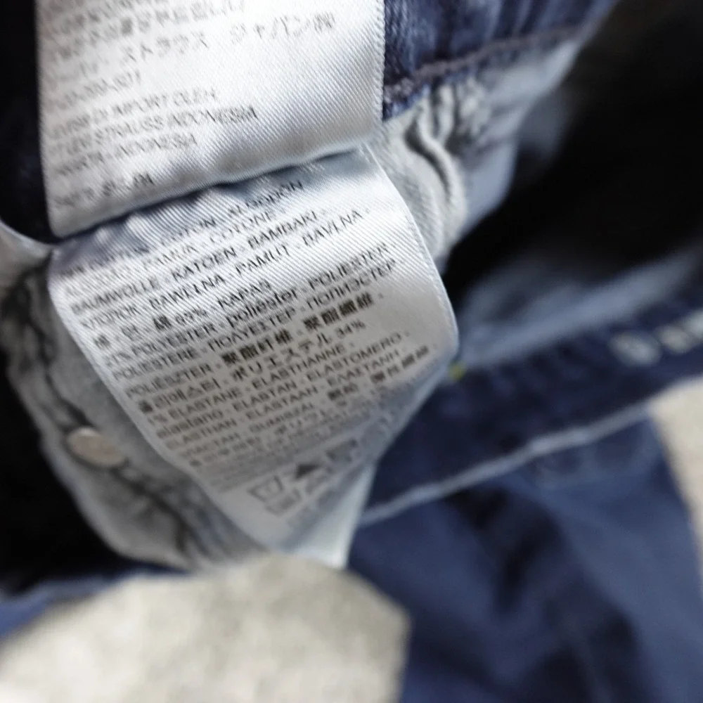 Levis Jeans Mens 29X30‎ Dark Blue Denim Pants Performance 502 Taper Stretch Flex